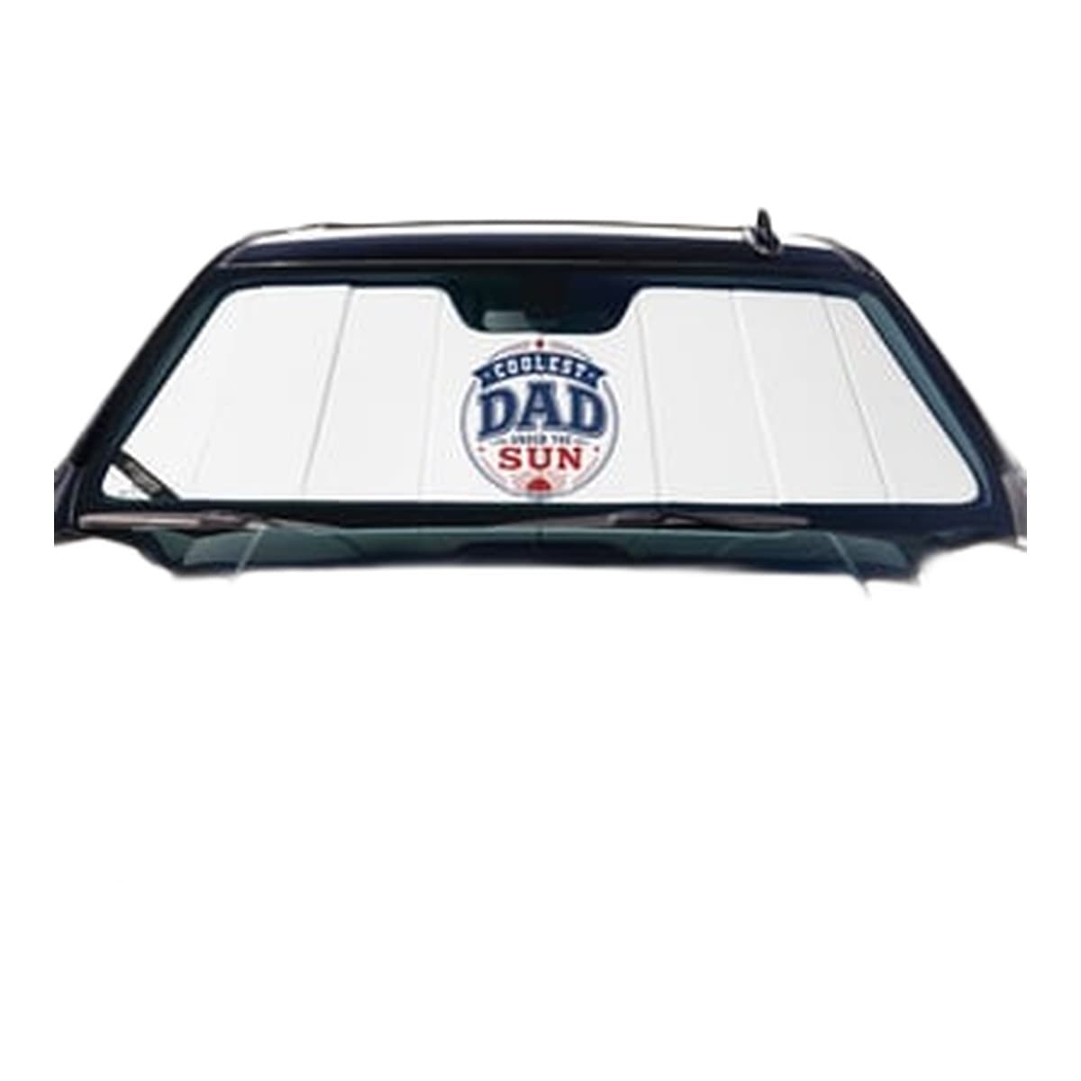 Covercraft UVS100 Premier Series American Flag Custom Windshield Sunshade | 2024-2026 GMC Sierra EV, White